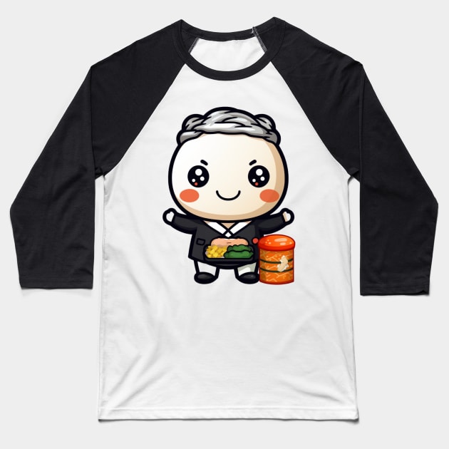 kawaii bento sushi T-Shirt cute  funny japan Baseball T-Shirt by nonagobich